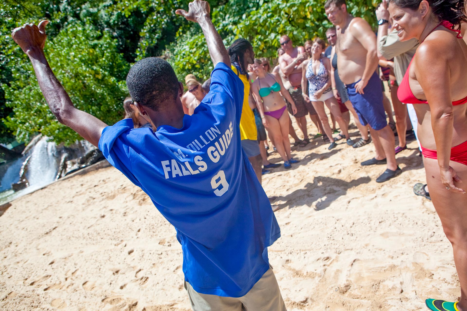 Guide at Dunn's River Falls