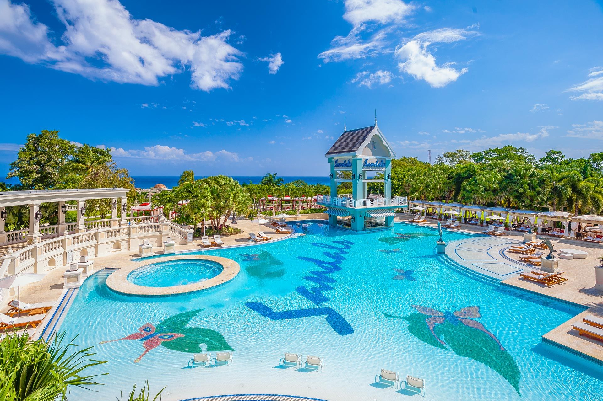 Sandals Ochi resort and pools