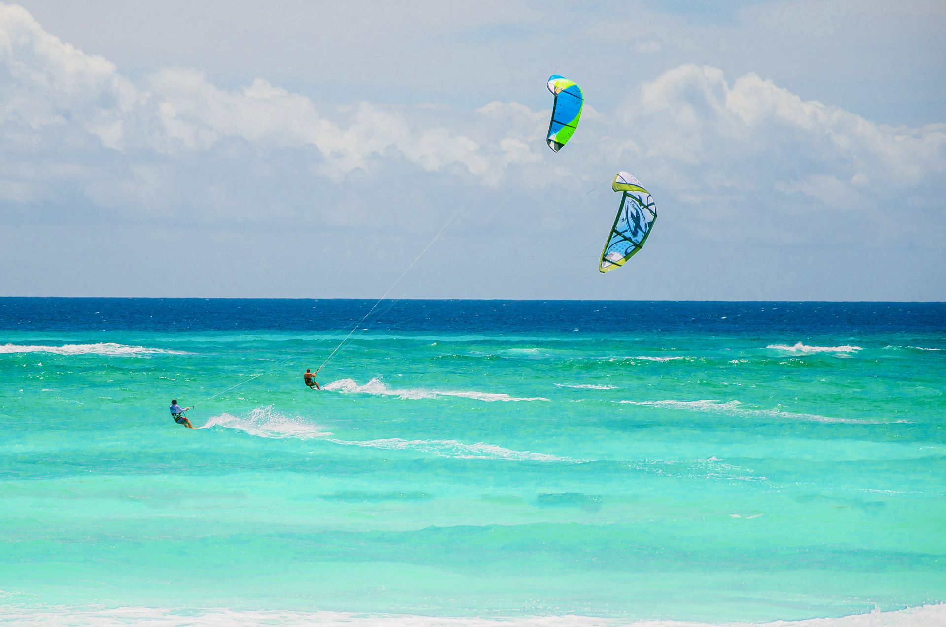barbados kite surfing