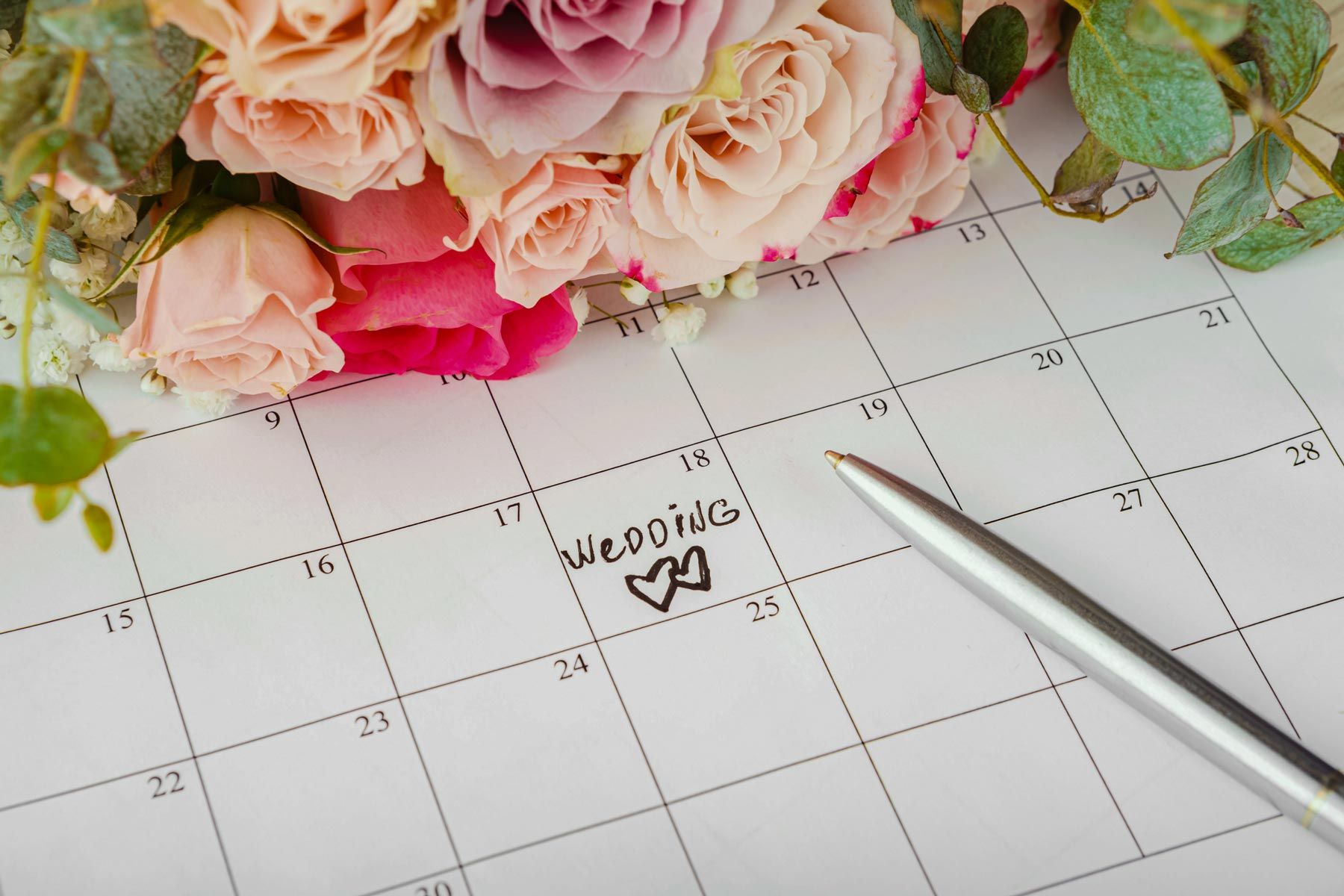 Calendar Wedding Date Reservation