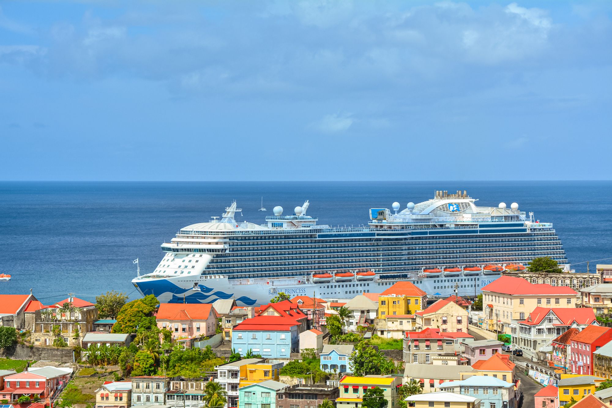 Cruise Ship Docked Grenada Caribbean
