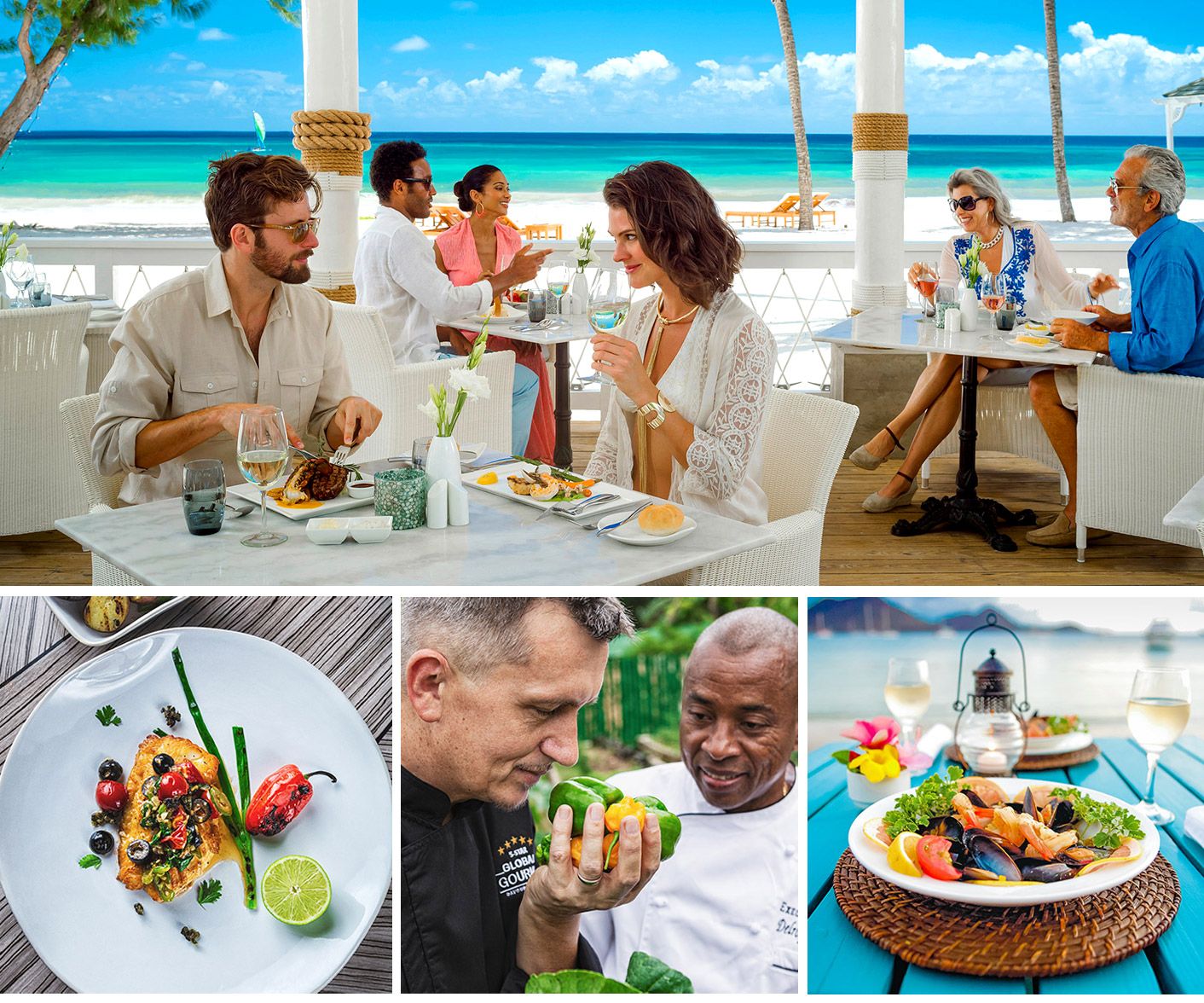 Food at Sandals all-inclusive resorts