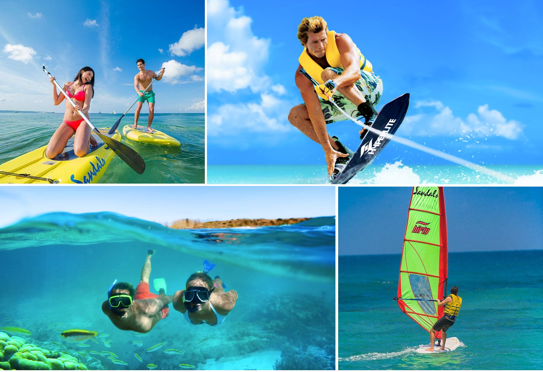 all-inclusive water sports at Sandals