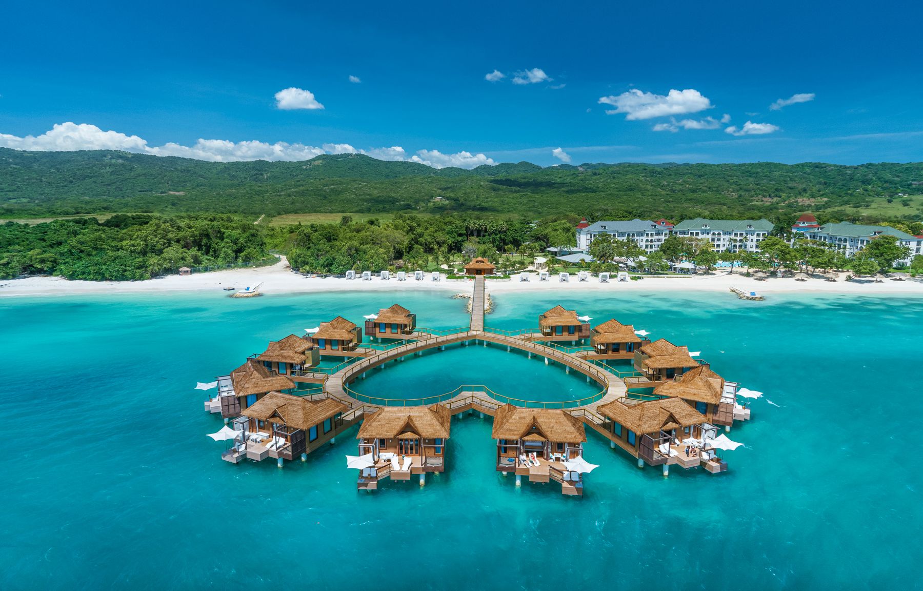 Sandals South Coast Over Water Bungalows Aerial