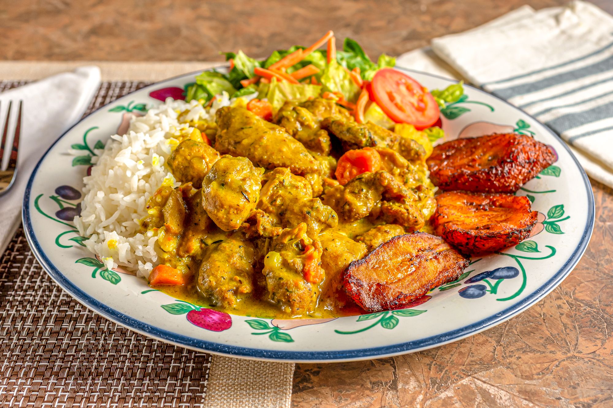 Curry Chicken Dish Barbados Food