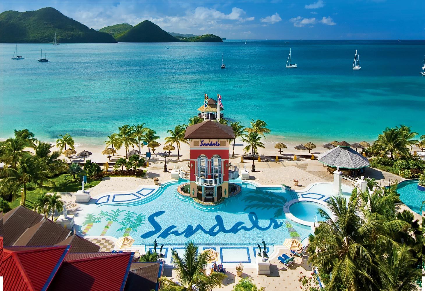 Sandals all-inclusive resort in Saint Lucia