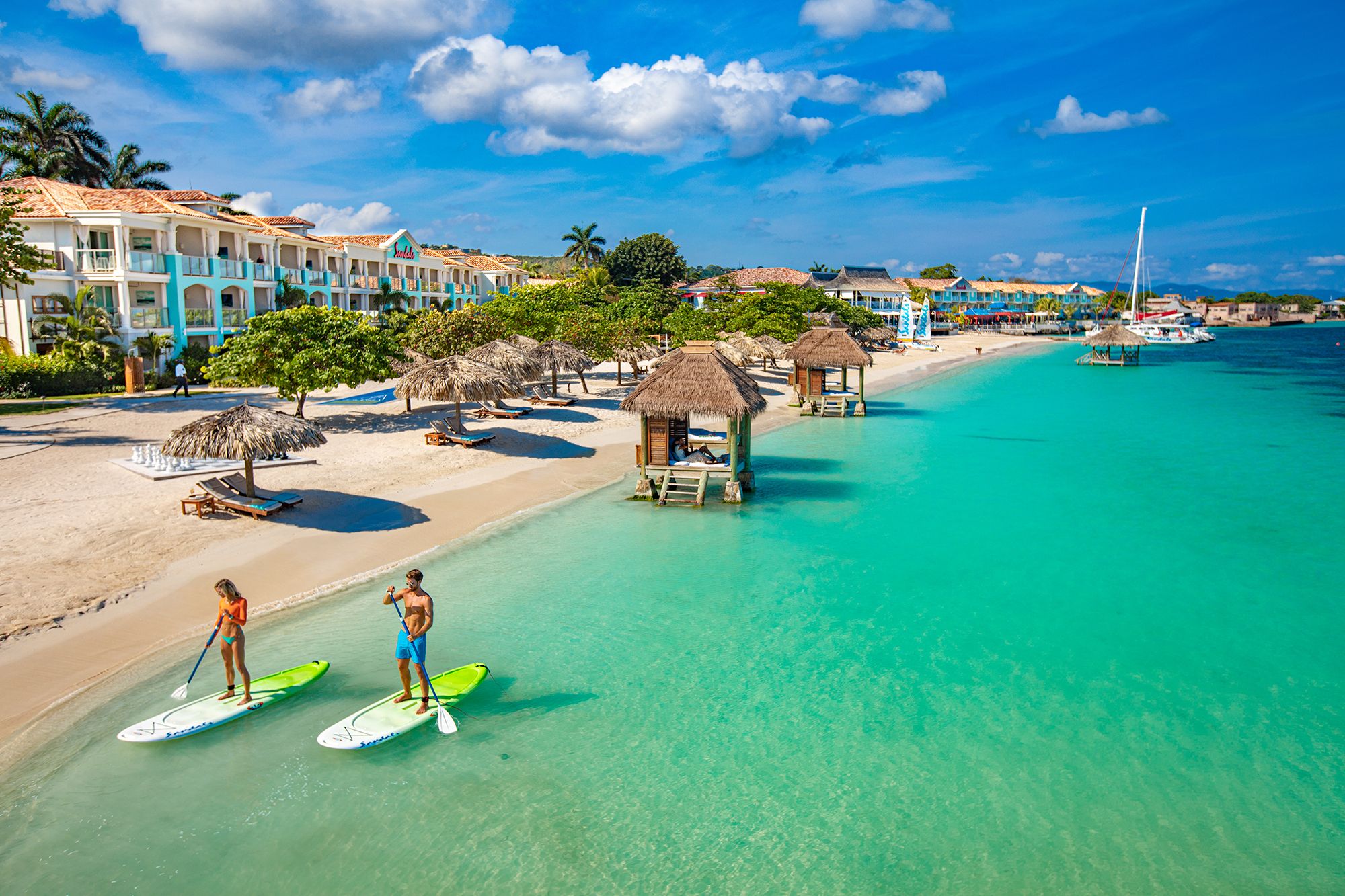 Sandals Montego Bay SMB Aerial Couple