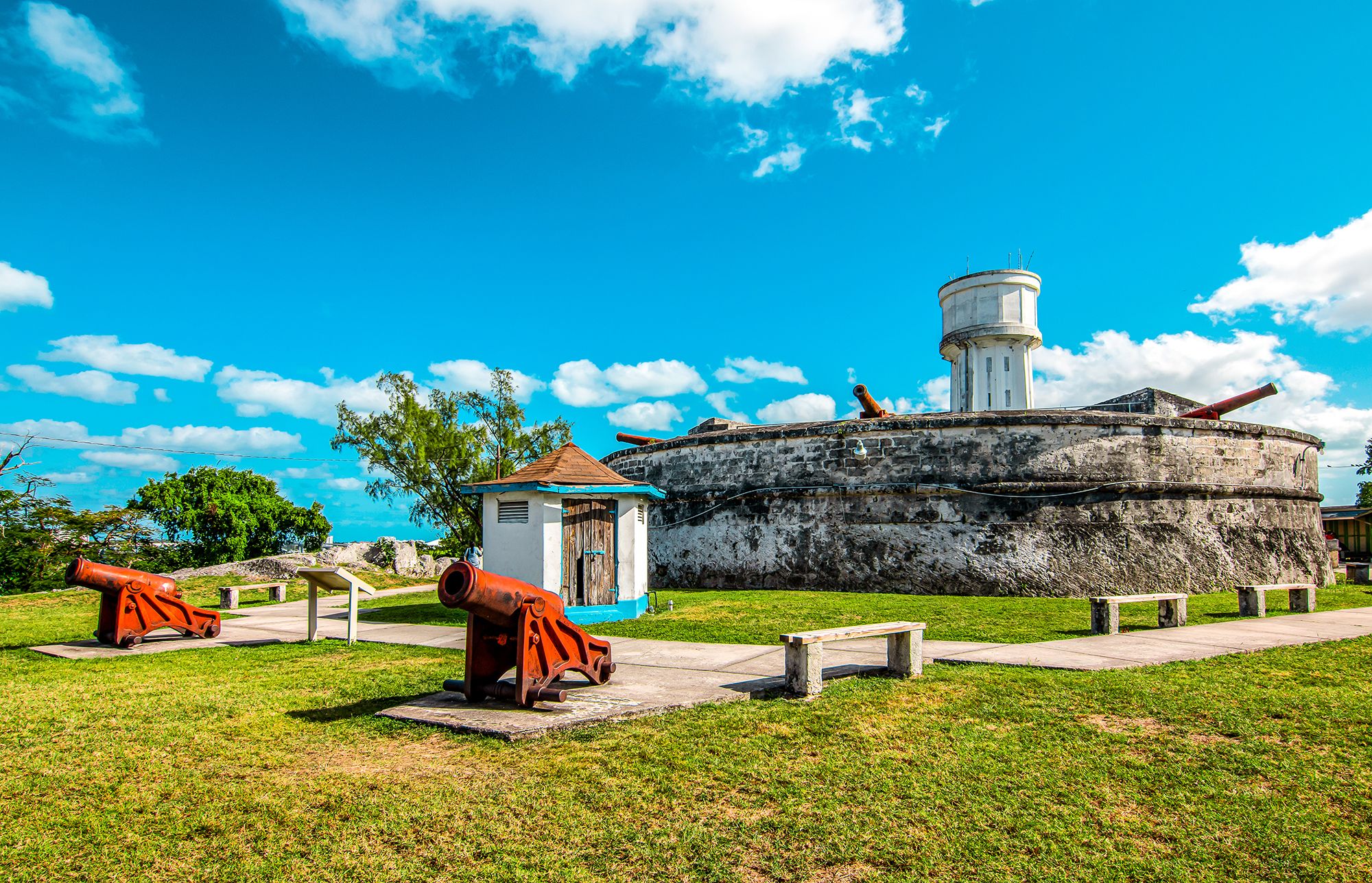 Fort Fincastle Cannons New Providence Nassau Bahamas