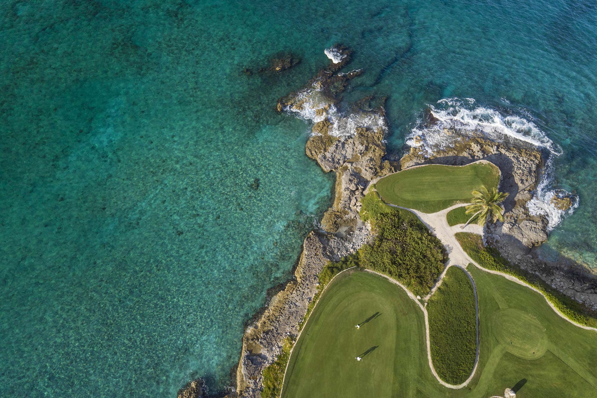 Sandals Emerald Bay Golf Course Aerial