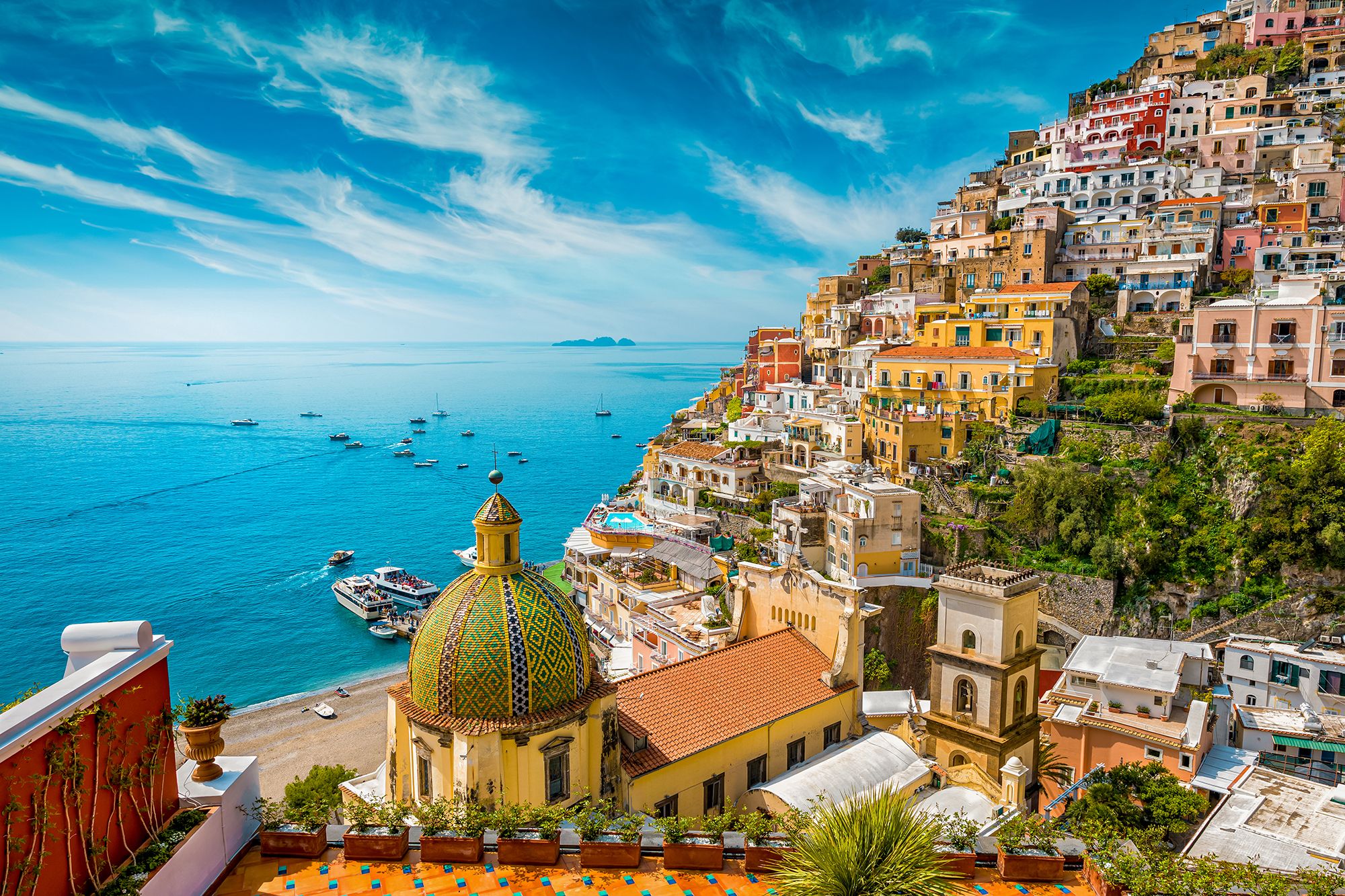 Amalfi Coast Italy Positano Overview