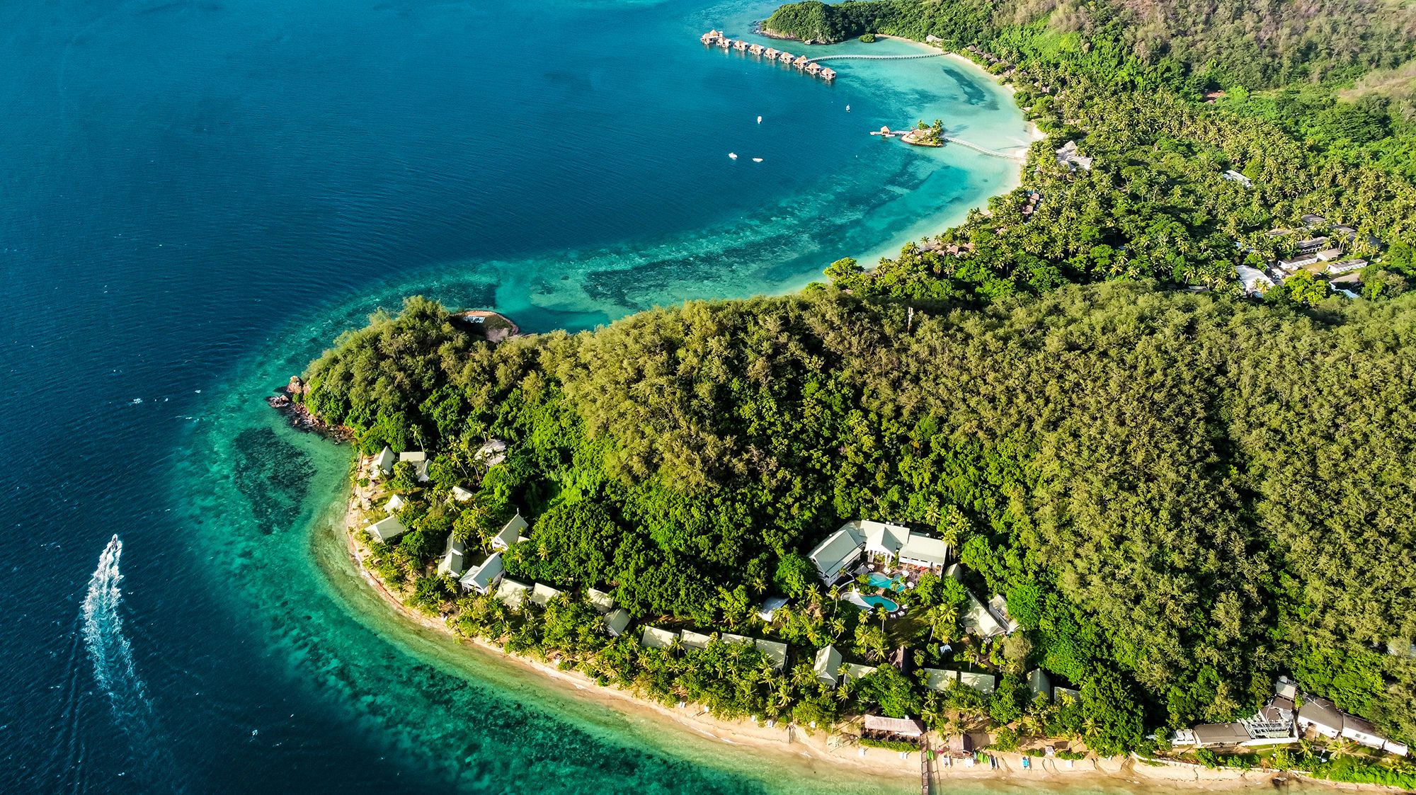 Fiji Aerial Resorts View