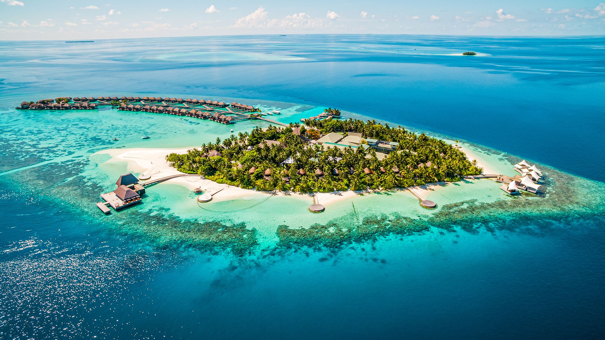 Maldives Resort Aerial