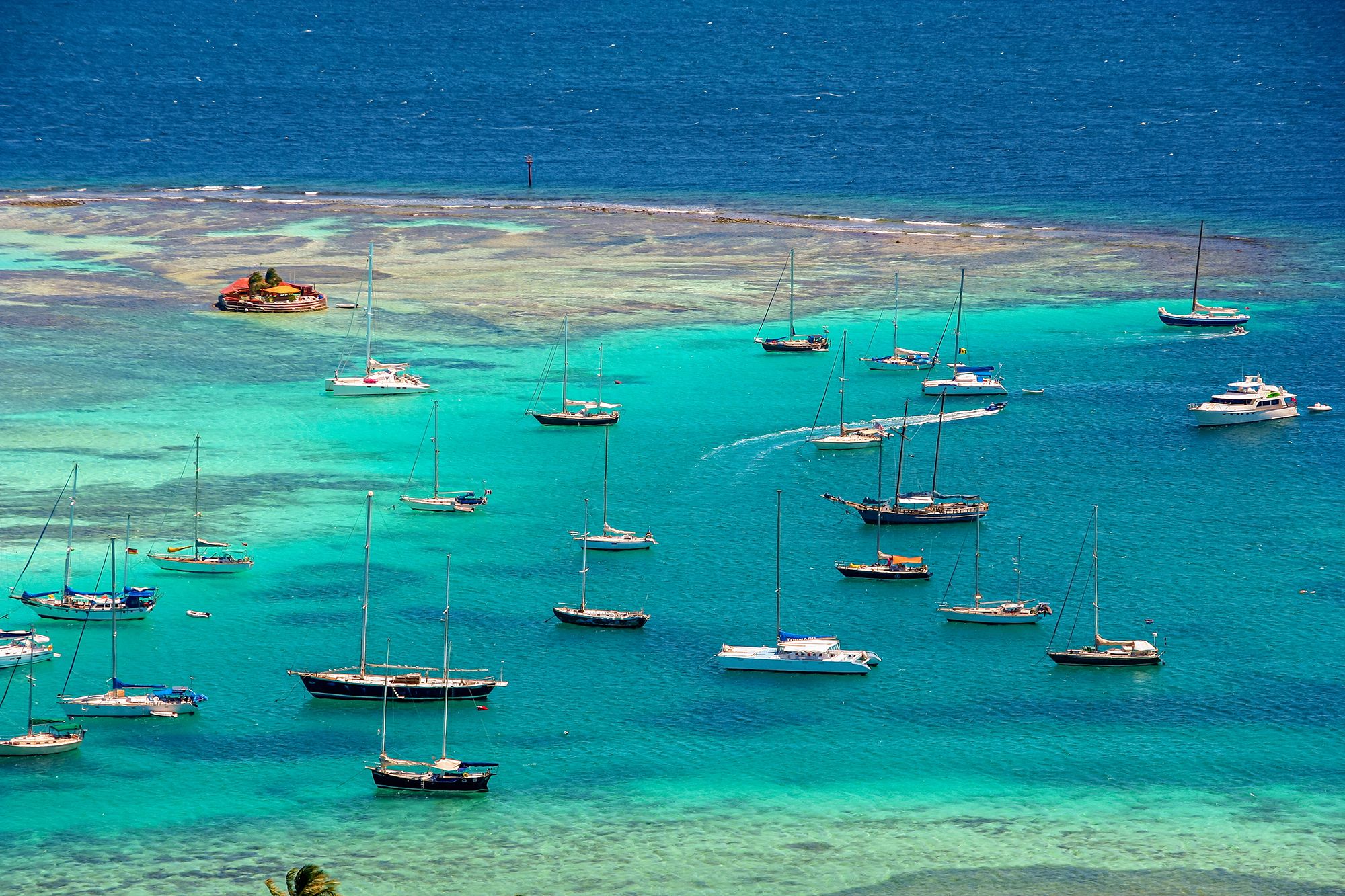 Happy Island Saint Vincent Grenadines Aerial