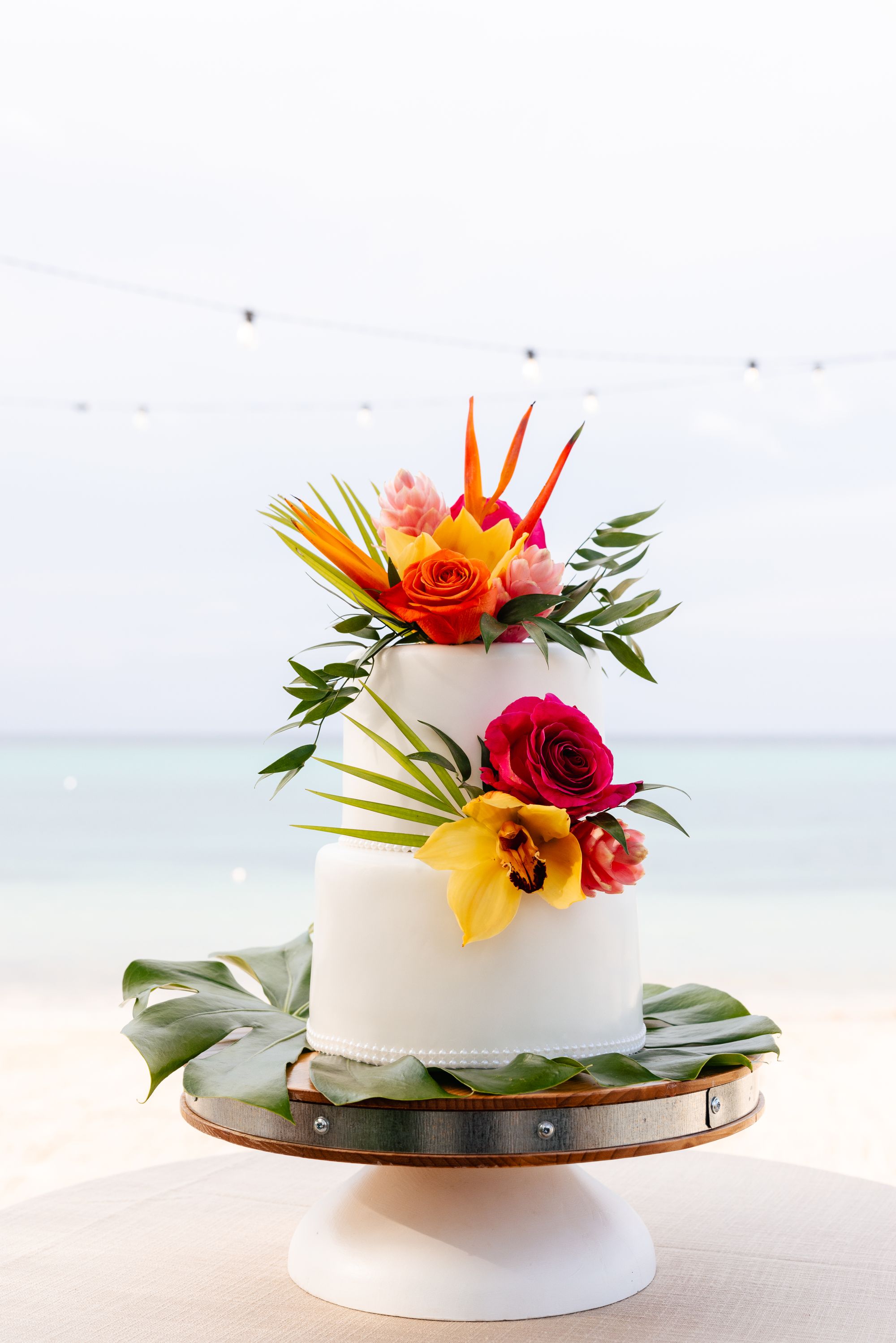 wedding cake created by the Sandals culinary team