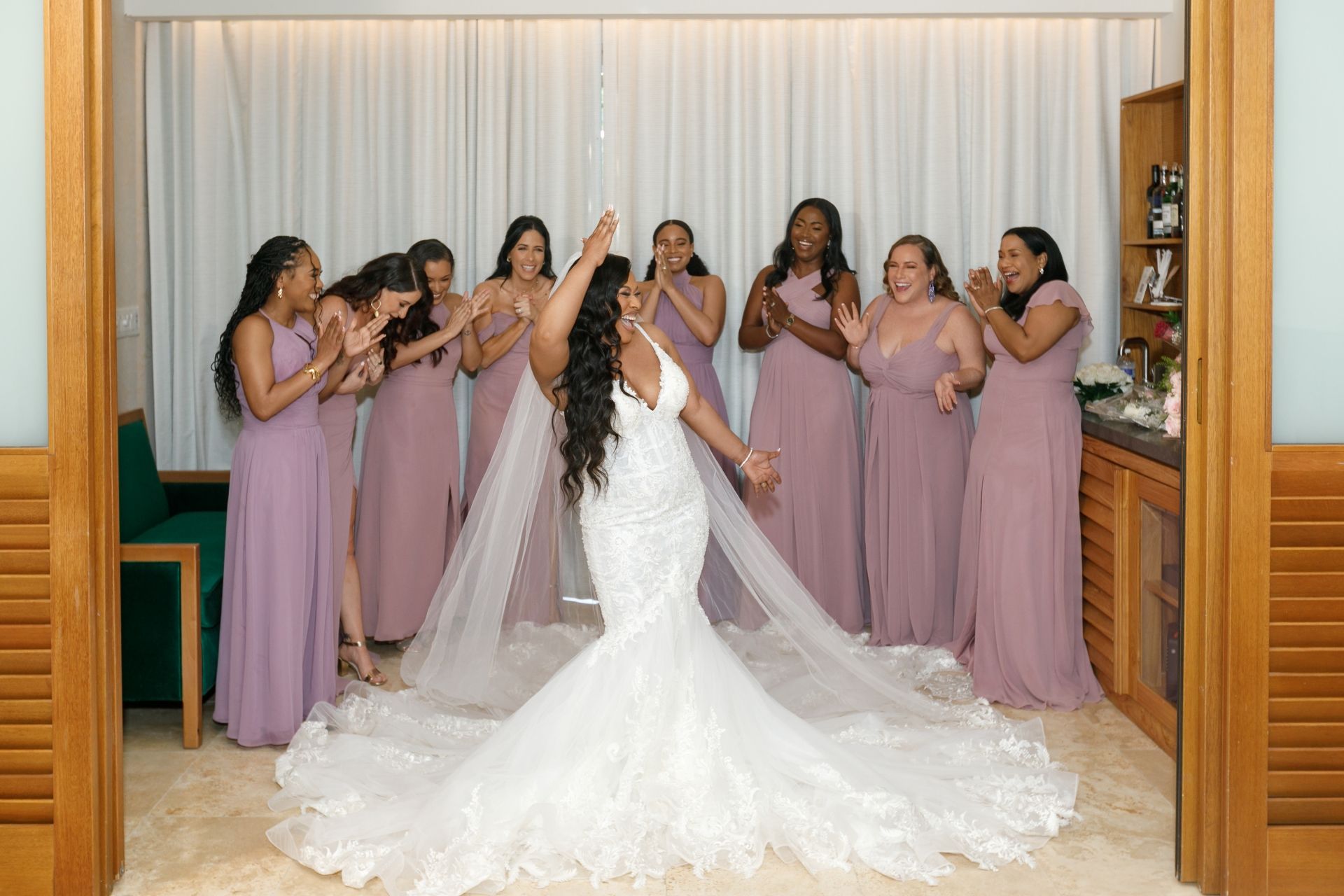 quanna-wedding-dress-with-bridesmaids-celebrating