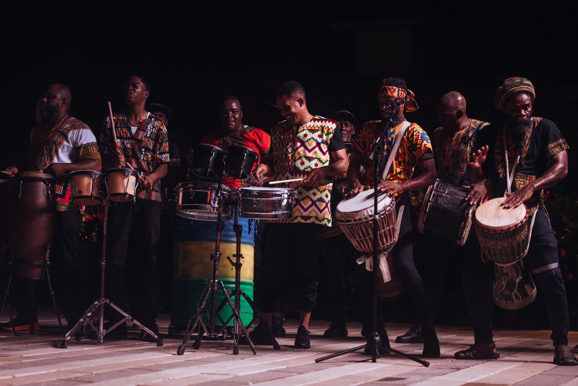 live drumline band Caribbean wedding interactive entertainment performance